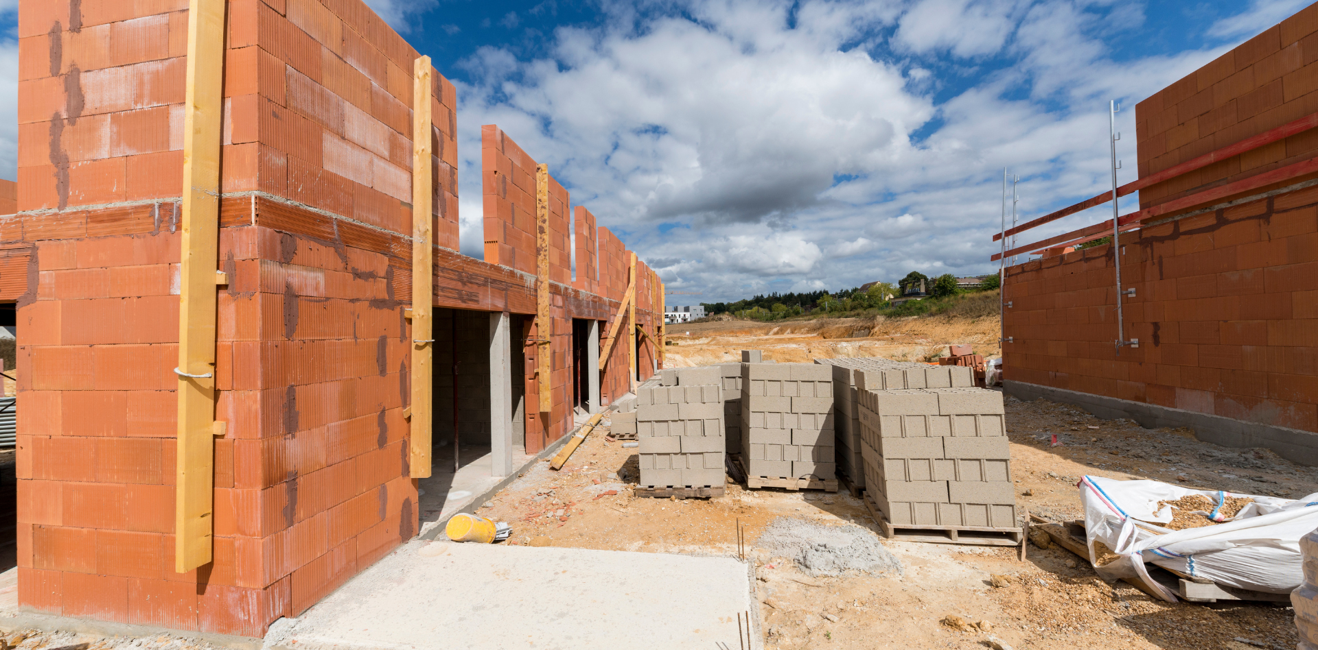 Chantier de maçonnerie à Vierzon par l'Entreprise Rodier